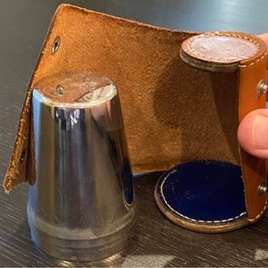 Vintage Travel Shot Glasses in Leather Case 🔥